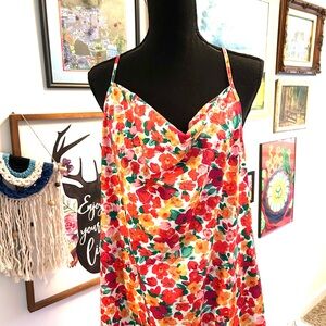 Floral Maxi Dress with Spaghetti Straps